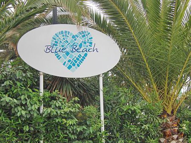 spiagge della Versilia, bagno blue beach