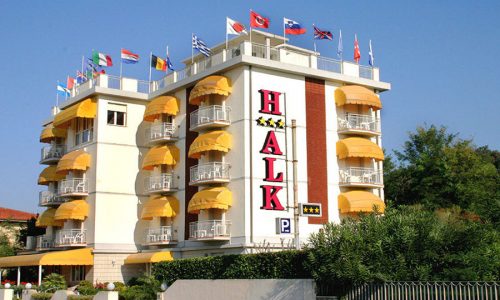 hotel a Marina di Pietrasanta, Facciata dell'hotel ALK