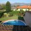 Panorama dalla camera da letto della villa con piscina in vendita a Marina di Pietrasanta Cod 1150