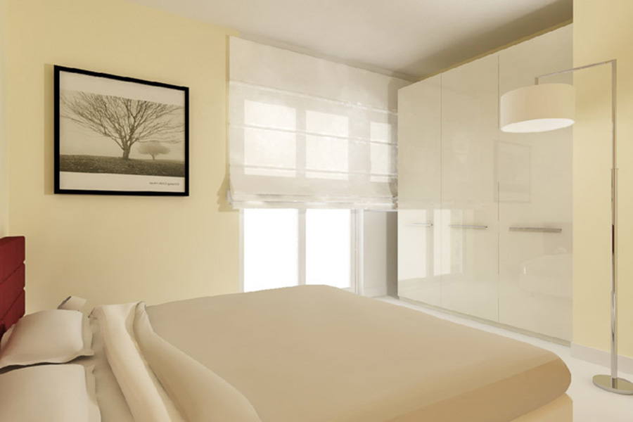 Camera da letto appartamenti viareggio 15 cod 1348