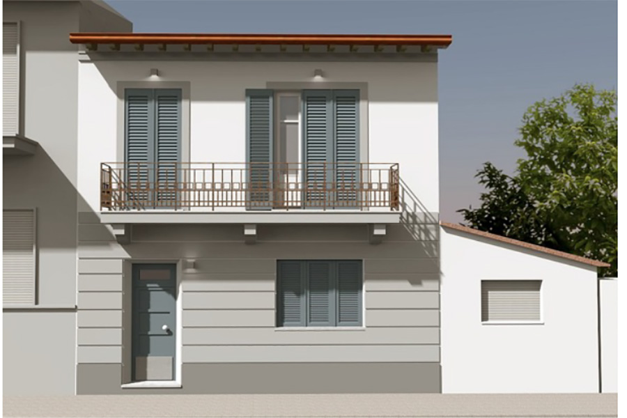 Facciata terratetto in vendita a Viareggio cod 1344