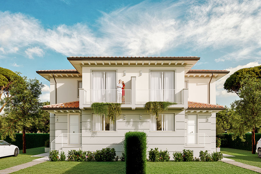 Casa al mare - Bifamiliare di nuova costruzione in vendita a Marina di Pietrasanta Cod 1812 - 01